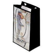 Aangepast script voor foto-cadeau voor Merry Scrip Klein Cadeauzakje (Voorkant Gekanteld)