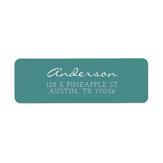 Aangepast script voor reeks | BLAUWGROEN | Retoura Etiket (Voorkant)