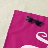 Aangepast script voor Trendy Script Aangepaste naa Strandlaken (In situ)