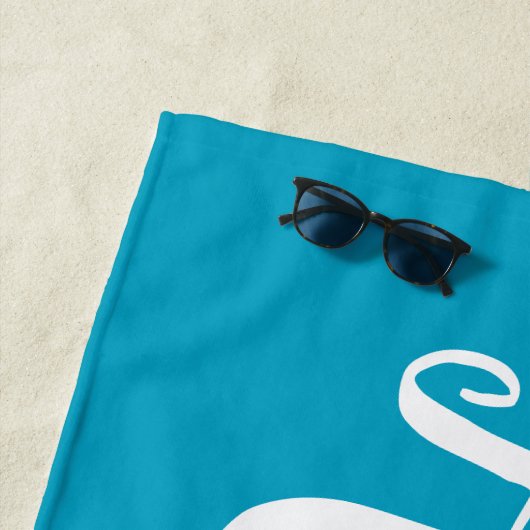 Aangepast script voor Trendy Script Aangepaste naa Strandlaken (In situ)