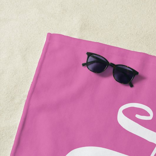 Aangepast script voor Trendy Script Aangepaste naa Strandlaken (In situ)