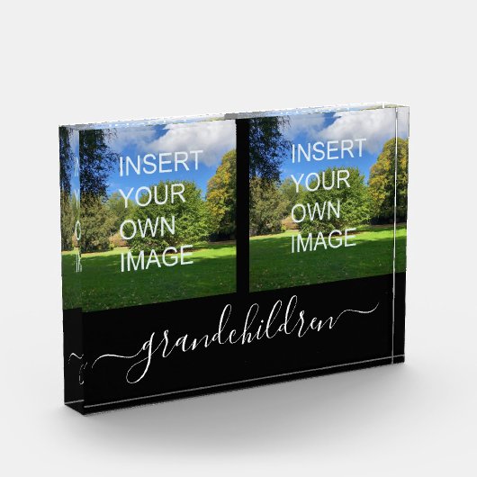 Aangepast script voor twee foto's met kleinkindere (Links)