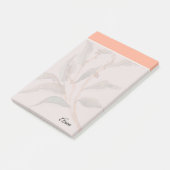 Aangepast script Zoete roze rand Modern Girly Post-it® Notes (Schuin)