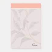 Aangepast script Zoete roze rand Modern Girly Post-it® Notes (Voorkant)