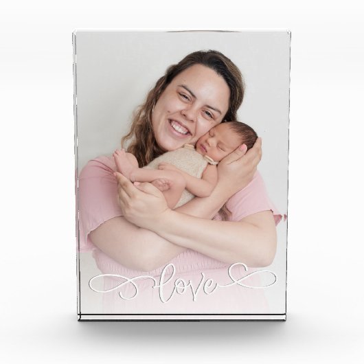 Aangepast scriptoverlay Liefde Fotoblokken (Voorkant)