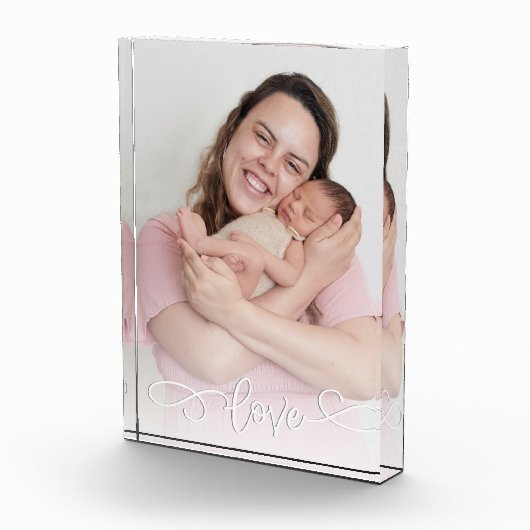 Aangepast scriptoverlay Liefde Fotoblokken (Rechts)