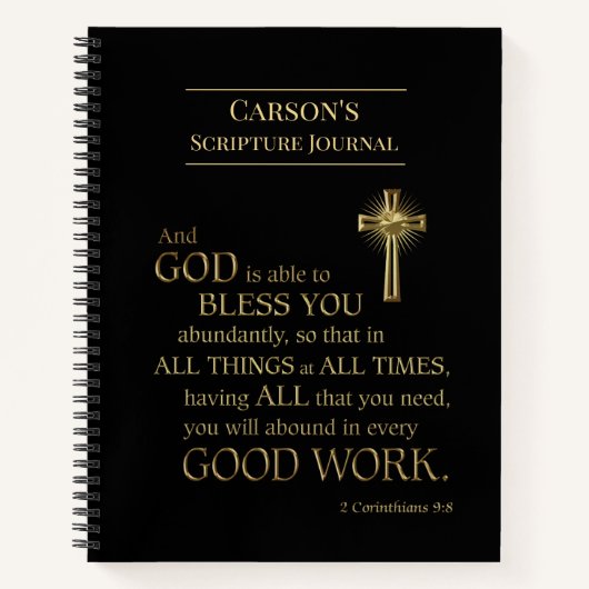 Aangepast scriptvenster Bijbelscripts Notitieboek (Voorkant)