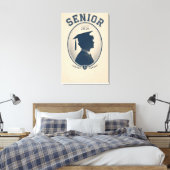 Aangepast Senior 2026 Afstudeercadeau Canvas Afdruk (Insitu (Slaapkamer))