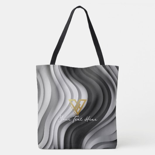 Aangepast: Serene Swirls Custom Tas (Achterkant)