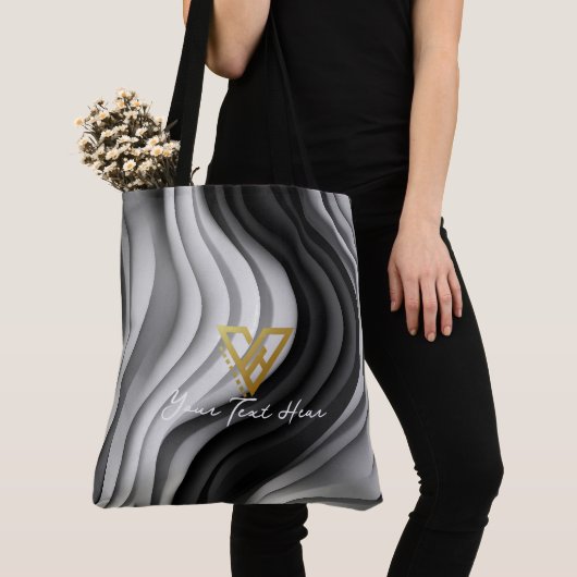 Aangepast: Serene Swirls Custom Tas (Dichtbij)