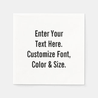 Aangepast Servetten