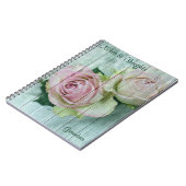 Aangepast, Shabby Chic Pink Roses, Notitieboek Jou (Linkerzijde)