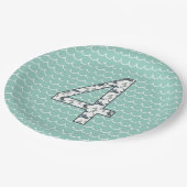 Aangepast Shark Birthday Bord | 4e verjaardag | oc (Gekanteld)