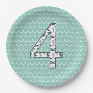 Aangepast Shark Birthday Bord | 4e verjaardag | oc