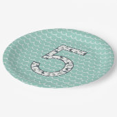 Aangepast Shark Birthday Bord | 5e verjaardag | oc (Gekanteld)