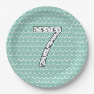 Aangepast Shark Birthday Bord | 7e verjaardag | oc