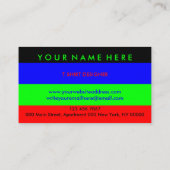 Aangepast Shirt van Apparels Warmteoverdracht Viny Visitekaartje (Achterkant)