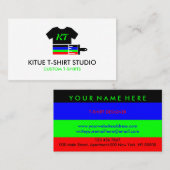 Aangepast Shirt van Apparels Warmteoverdracht Viny Visitekaartje (Voorkant / Achterkant)