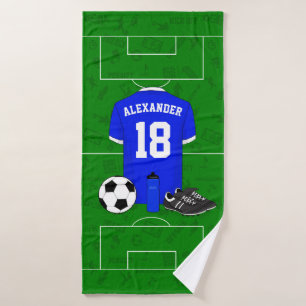 Aangepast shirt voetbal bad handdoek