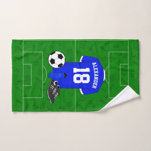 Aangepast shirt voetbal bad handdoek (Handdoek)