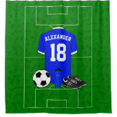 Aangepast shirt voetbal douchegordijn (Voorkant)