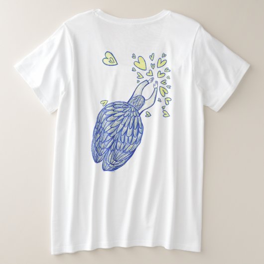 Aangepast Shirt voor Archangel Michael Love & Supp (Design achterkant)