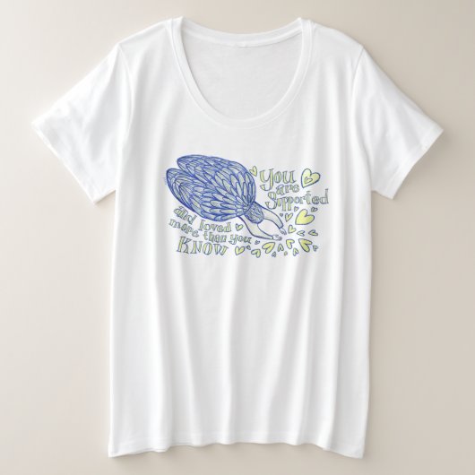 Aangepast Shirt voor Archangel Michael Love & Supp (Design voorkant)