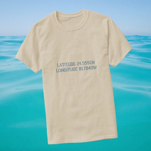 Aangepast Shirt voor Latitude en Lengtegraad