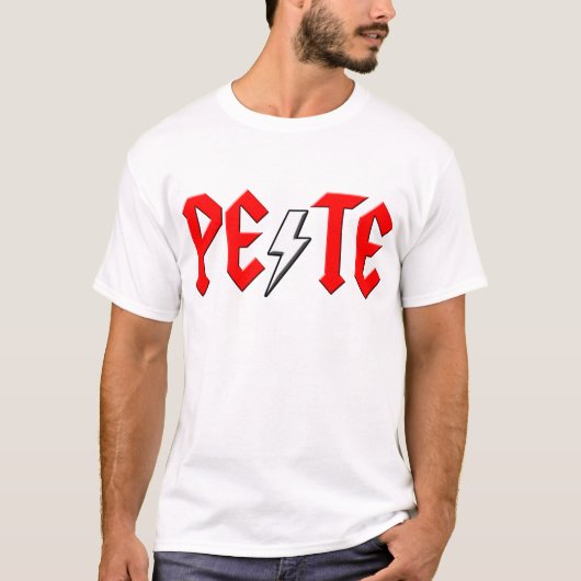 aangepast shirt voor PETE-rots en -rollen (Voorkant)
