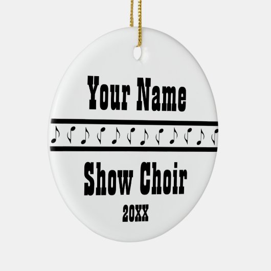 Aangepast Show Choir Music Ornament Keepomwille (Rechts)
