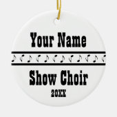 Aangepast Show Choir Music Ornament Keepomwille (Voorkant)