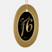 Aangepast sieraden - 16 Gold Keramisch Ornament (Rechts)