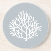 Aangepast Sierkussen voor Coral Reef strand Zandsteen Onderzetter (Voorkant)