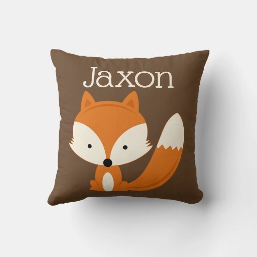Aangepast Sierkussen voor Cute Fox Nursery (Achterkant)