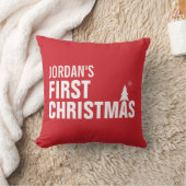 Aangepast Sierkussen voor eerste kerstmis voor bab (Deken)