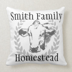 Aangepast Sierkussen voor homestead Rustisch Cow-g
