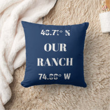Aangepast Sierkussen voor onze Ranch Coordinates