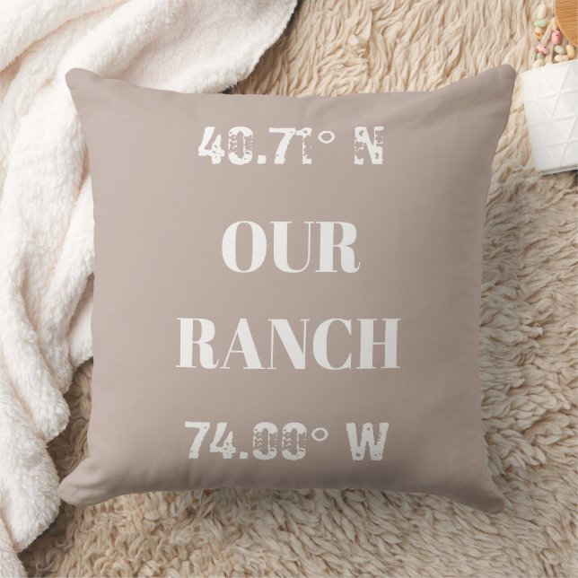Aangepast Sierkussen voor onze Ranch Coordinates (Deken)