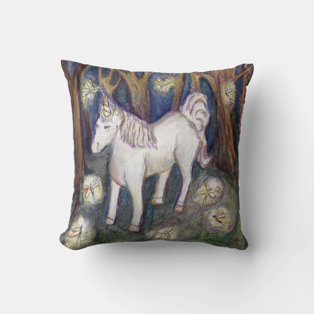 Aangepast Sierkussen voor Unicorn Art (Voorkant)