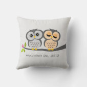 Aangepast Sierkussen voor Zilveren en Oranje Eigen (Achterkant)