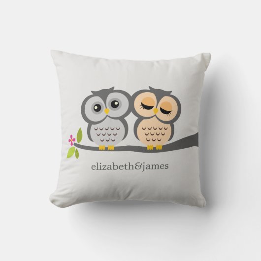 Aangepast Sierkussen voor Zilveren en Oranje Eigen (Voorkant)