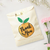 Aangepast Sinaasappel bedankt Bedankzakje (Gezegeld)