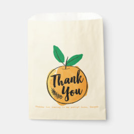 Aangepast Sinaasappel bedankt Bedankzakje