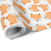 Aangepast Sinaasappel Cat Design Wrapping Paper |  Cadeaupapier (Rol Hoek)