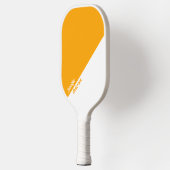 Aangepast Sinaasappel en wit Pickleball Paddle (Links)