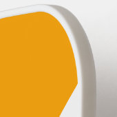 Aangepast Sinaasappel en wit Pickleball Paddle (Links Detail)