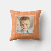 Aangepast Sinaasappel Foto Lijst Kussen (Achterkant)