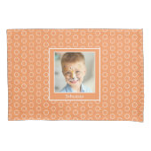 Aangepast Sinaasappel Foto Lijst Kussensloop (Voorkant)