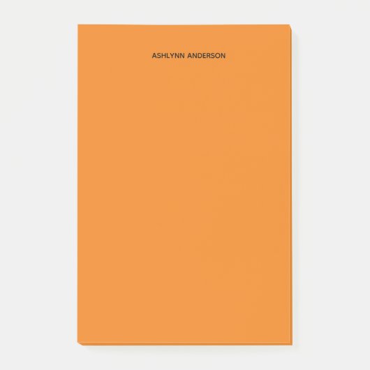 Aangepast Sinaasappel Post-it® Notes (Voorkant)
