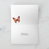 Aangepast Sinaasappel-roze vlinder en zwart Kaart (Binnen)